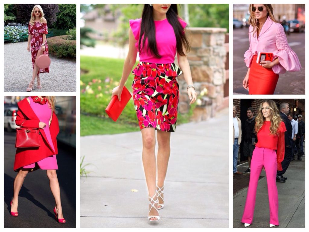 Розовый цвет и его сочетание в одежде