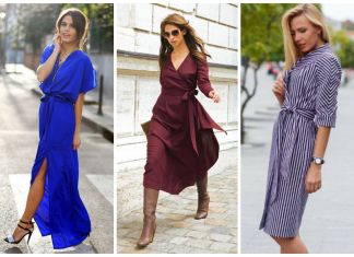 В тренде этого года — платье-халат: популярные фасоны и модели