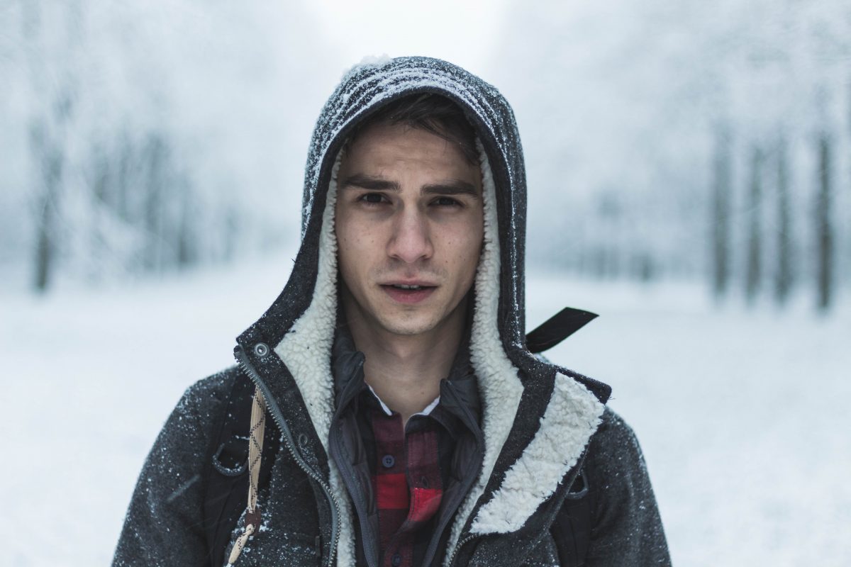 Холодный парень. #Man #Hood #Snow.